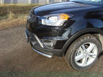 Накладка решётки радиатора верхняя 12 мм ТСС для SsangYong Actyon 2013-2021